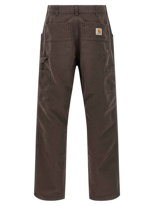 Brown Organic Cotton Casual Pants