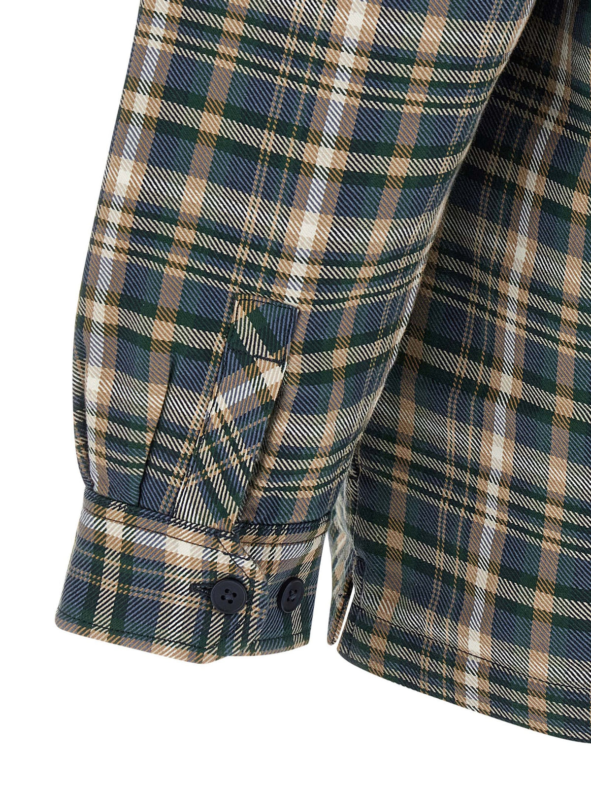 Multicolor Cotton Full-Length Jacket