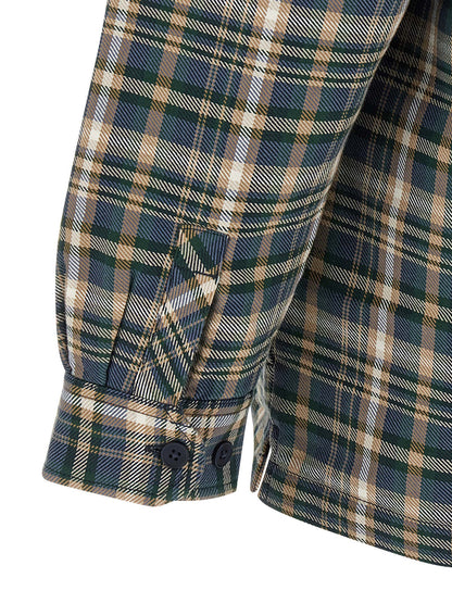 Multicolor Cotton Full-Length Jacket