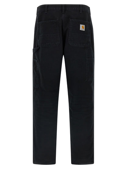 Black Organic Cotton Straight-Leg Jeans