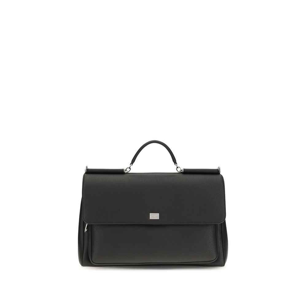 Black Calf Leather Bos Taurus Handbag