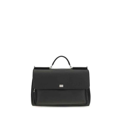 Black Calf Leather Bos Taurus Handbag