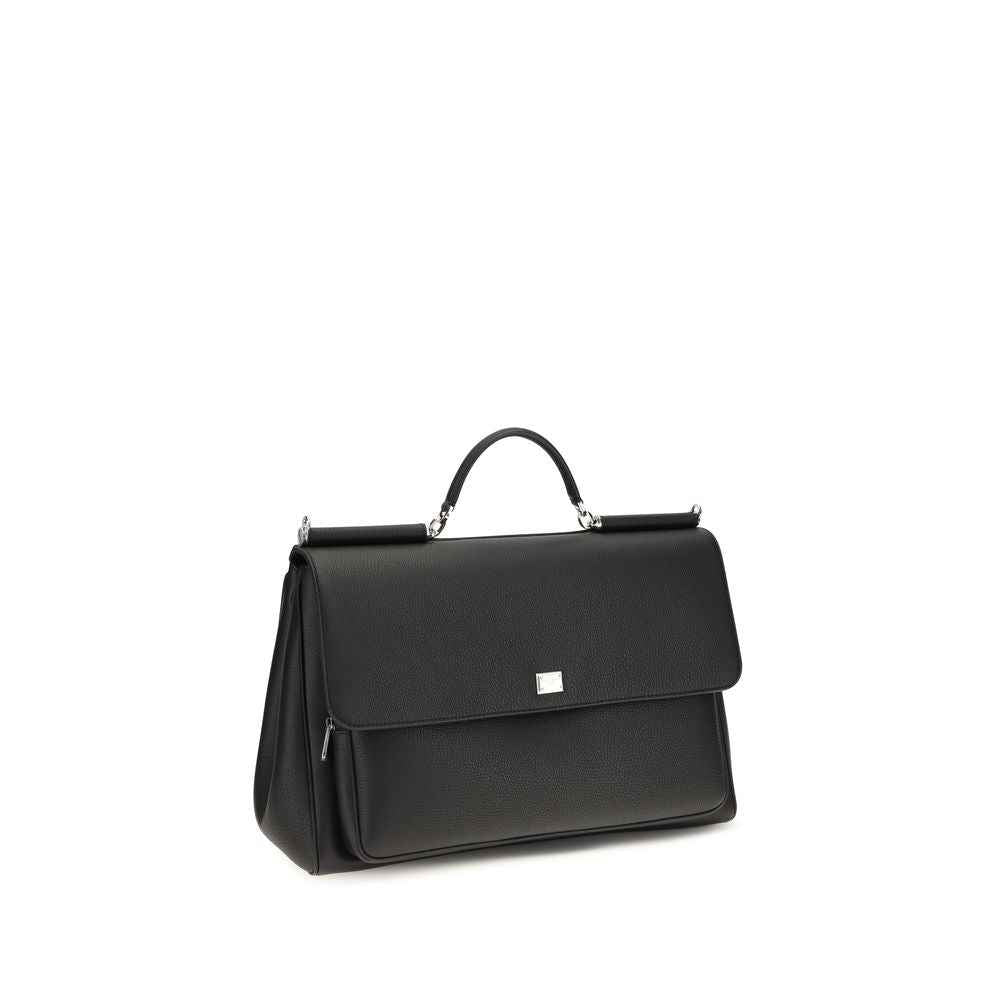 Black Calf Leather Bos Taurus Handbag