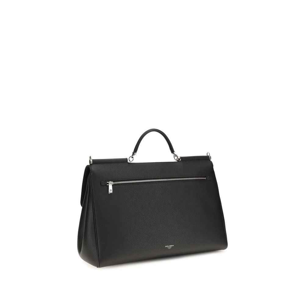 Black Calf Leather Bos Taurus Handbag