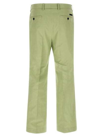 Bicolor Cotton Casual Pants