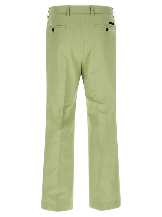 Bicolor Cotton Casual Pants