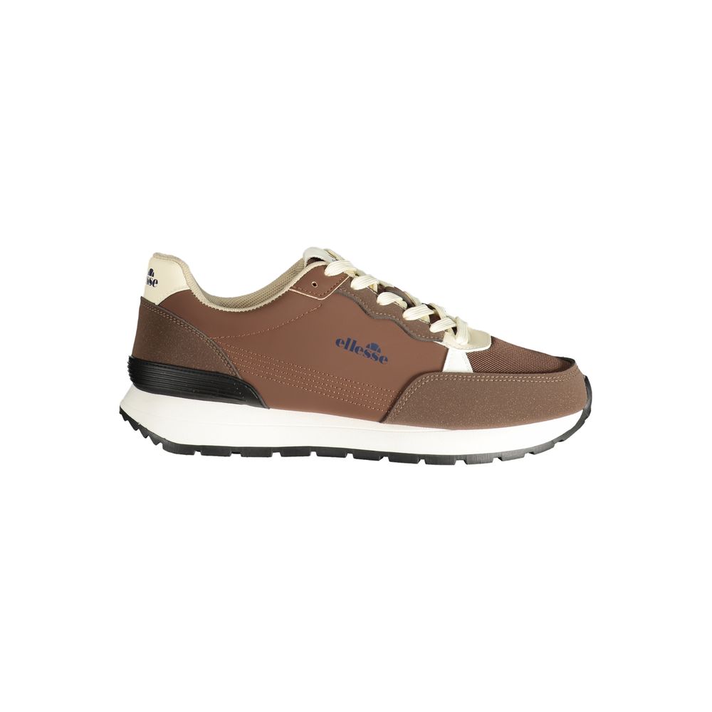 Brown Polyurethane Men's Sneaker