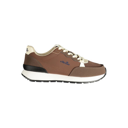 Brown Polyurethane Men's Sneaker