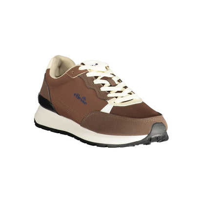 Brown Polyurethane Men's Sneaker