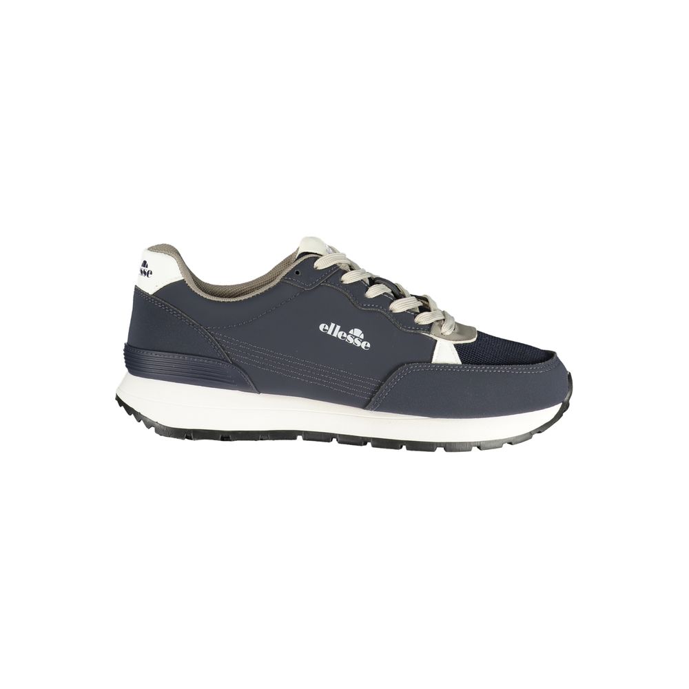 Blue Polyester Men's Sneaker