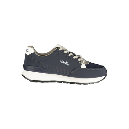 Blue Polyester Men's Sneaker