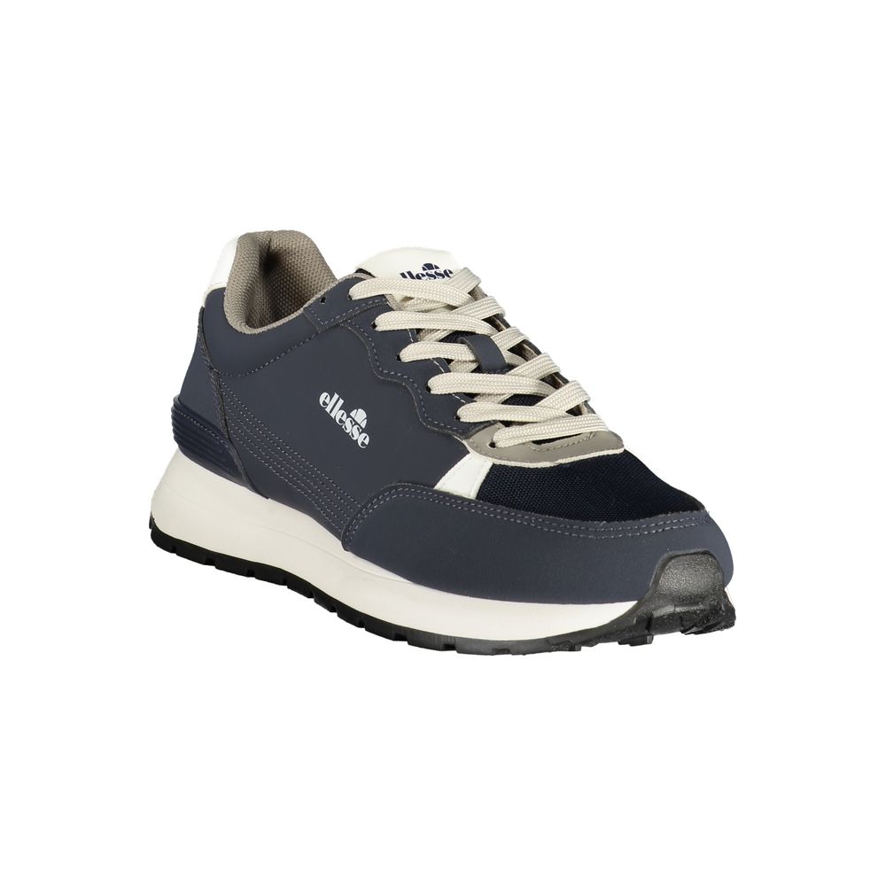 Blue Polyester Men's Sneaker