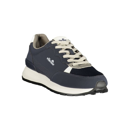 Blue Polyester Men's Sneaker