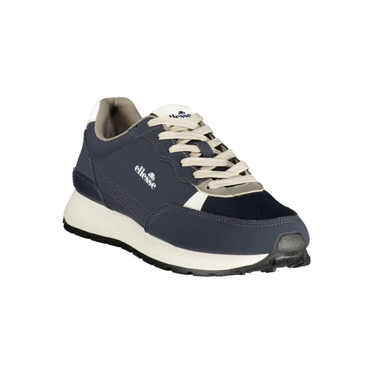 Blue Polyester Men's Sneaker