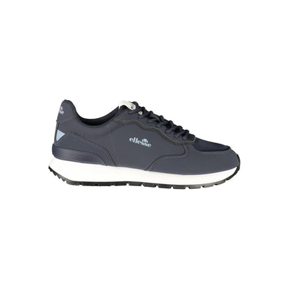 Blue Polyester Men's Sneaker