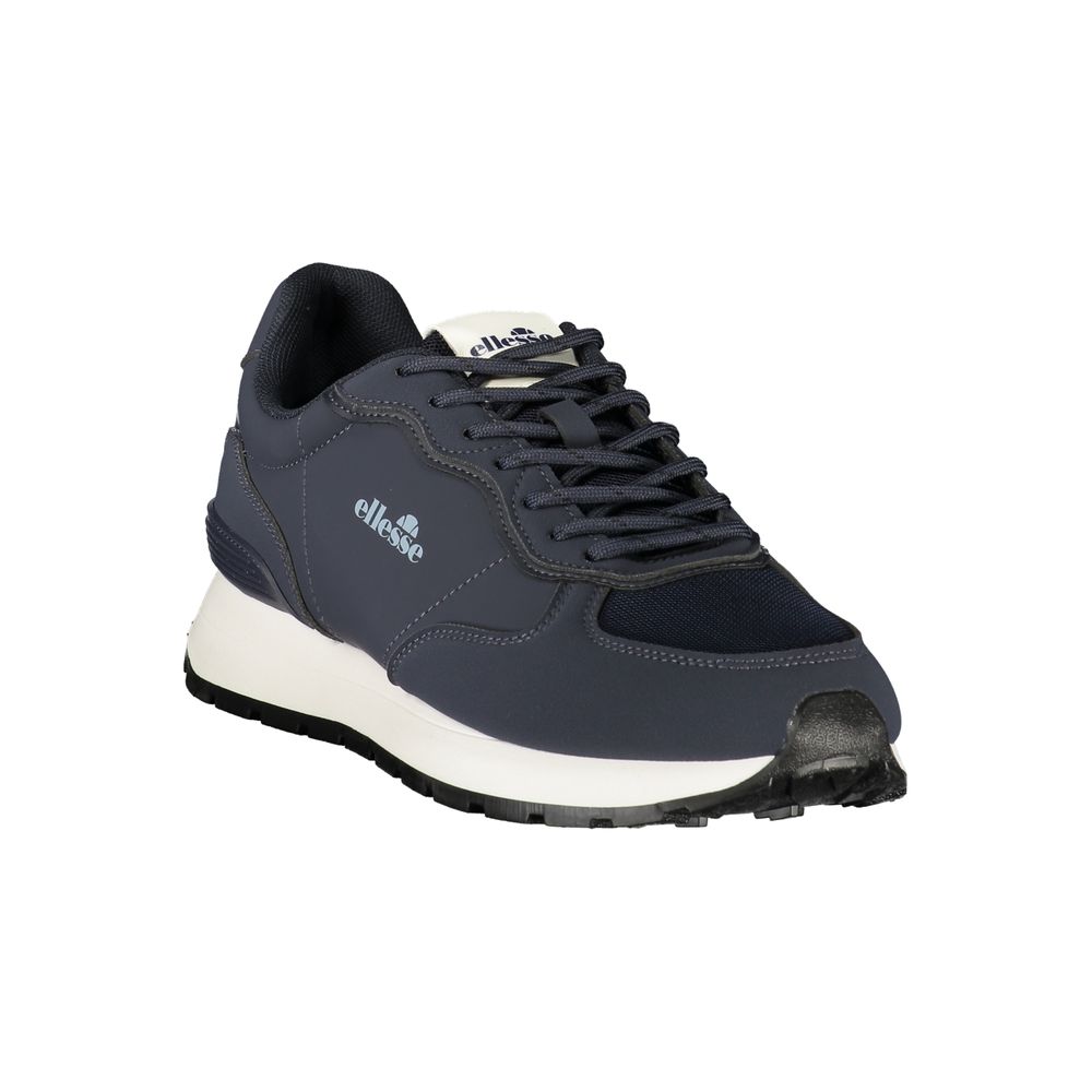 Blue Polyester Men's Sneaker