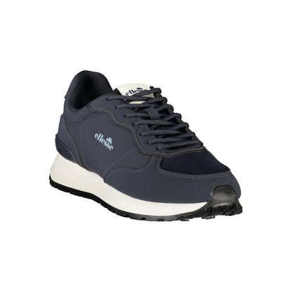 Blue Polyester Men's Sneaker
