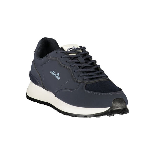 Blue Polyester Men's Sneaker
