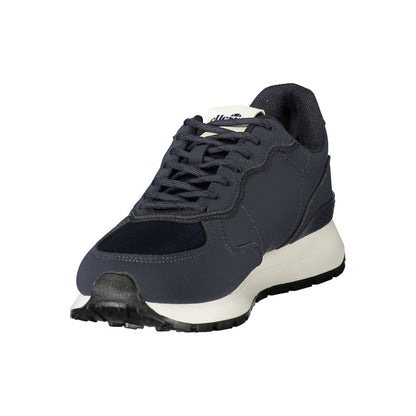 Blue Polyester Men's Sneaker