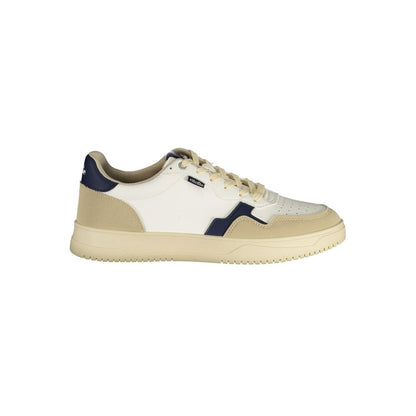 White Polyurethane Men's Sneaker
