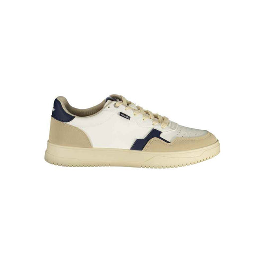 White Polyurethane Men's Sneaker