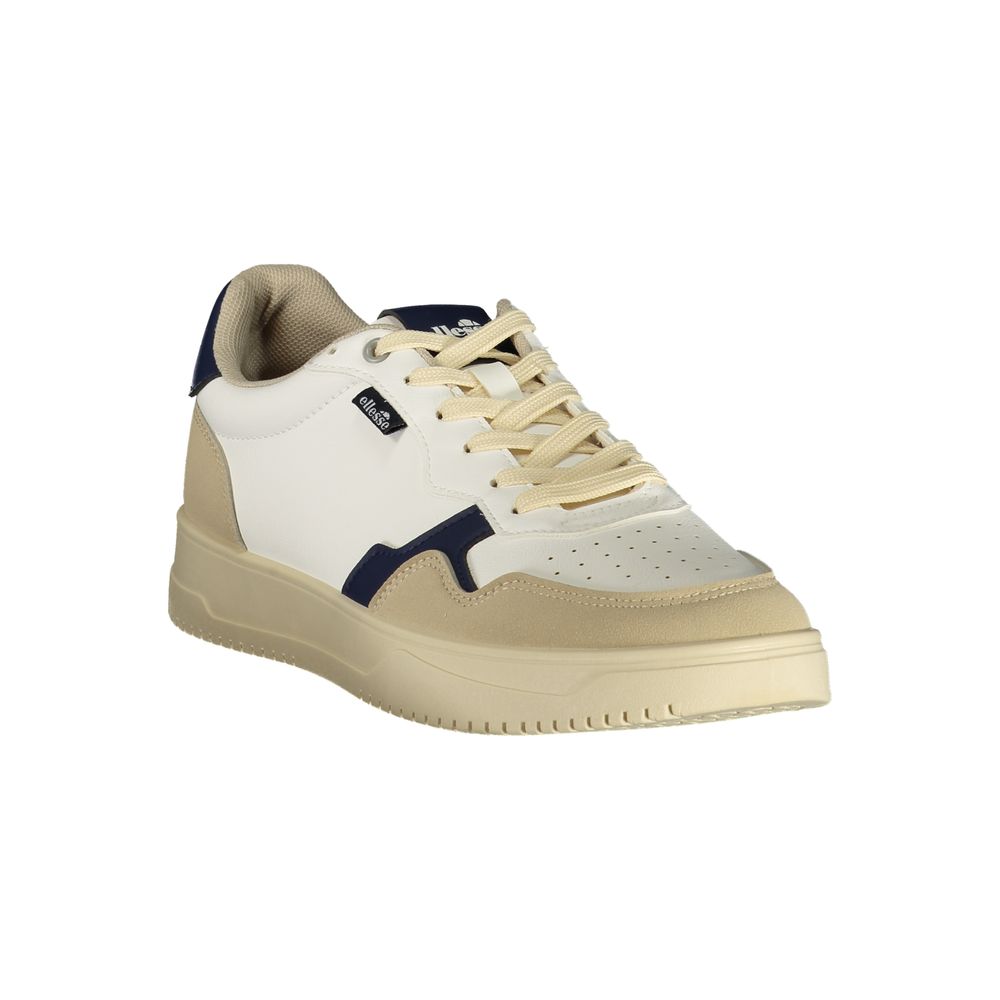 White Polyurethane Men's Sneaker