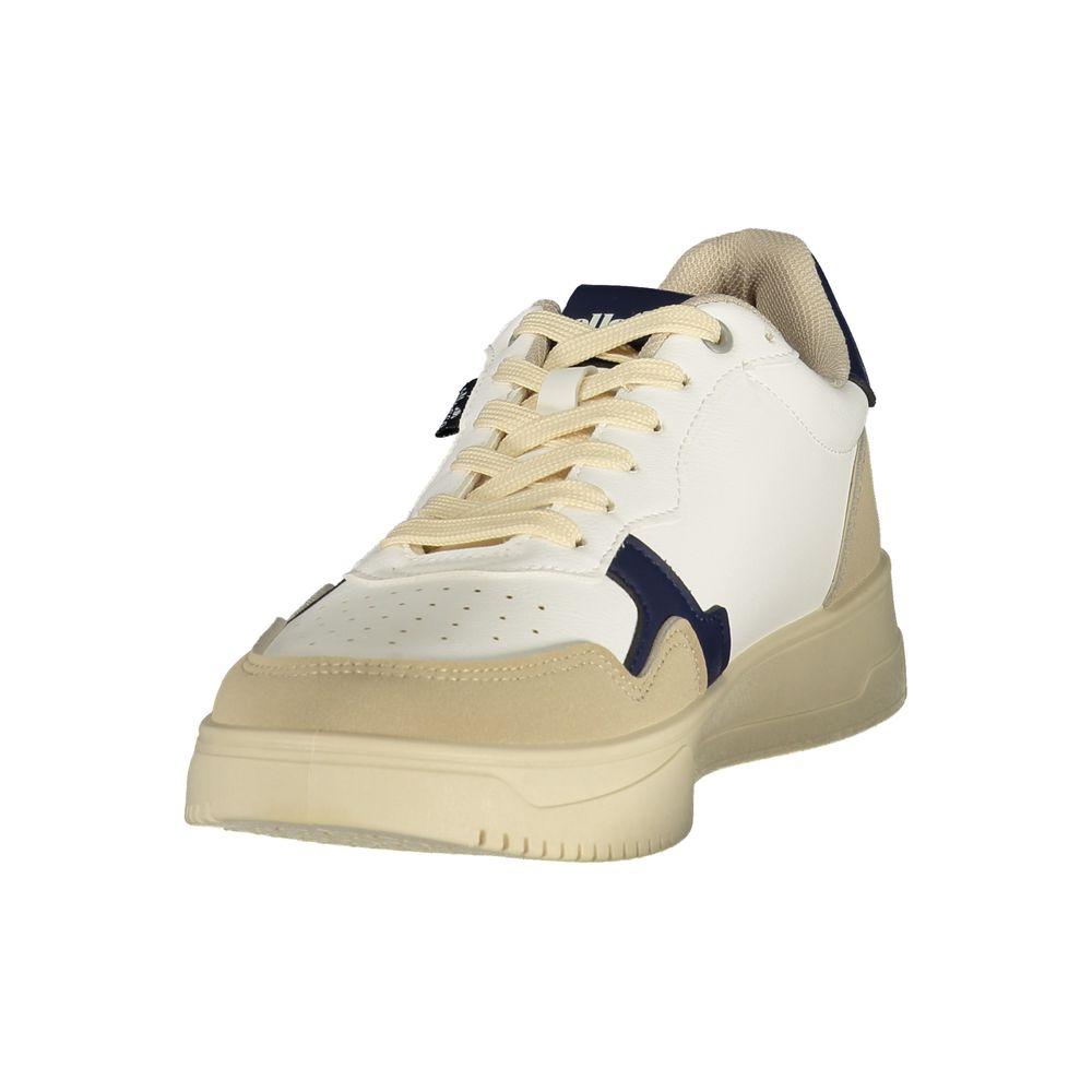 White Polyurethane Men's Sneaker