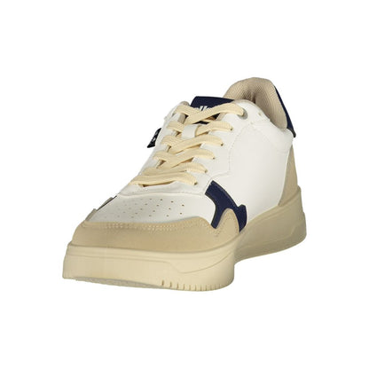 White Polyurethane Men's Sneaker