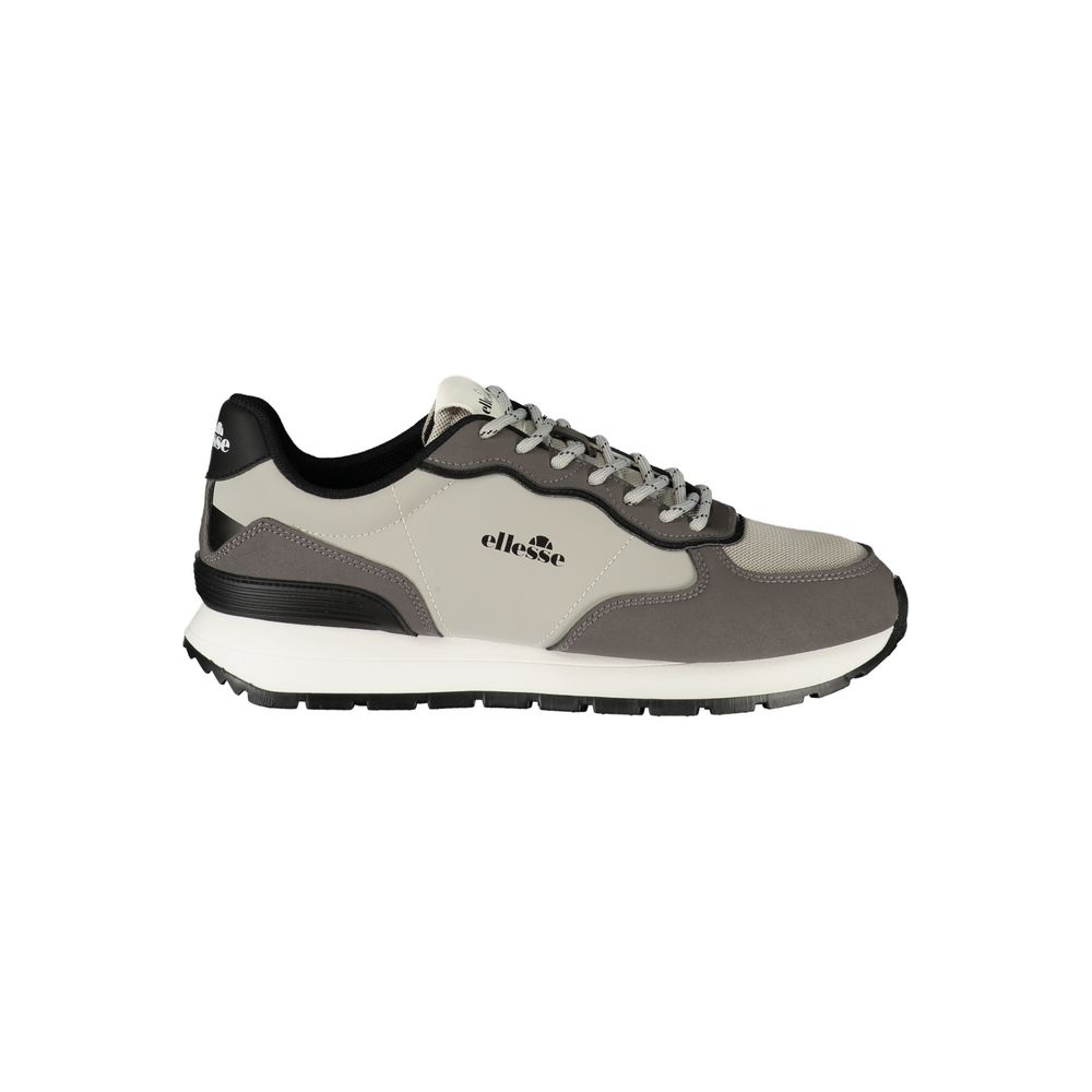 Gray Polyester Men's Sneaker
