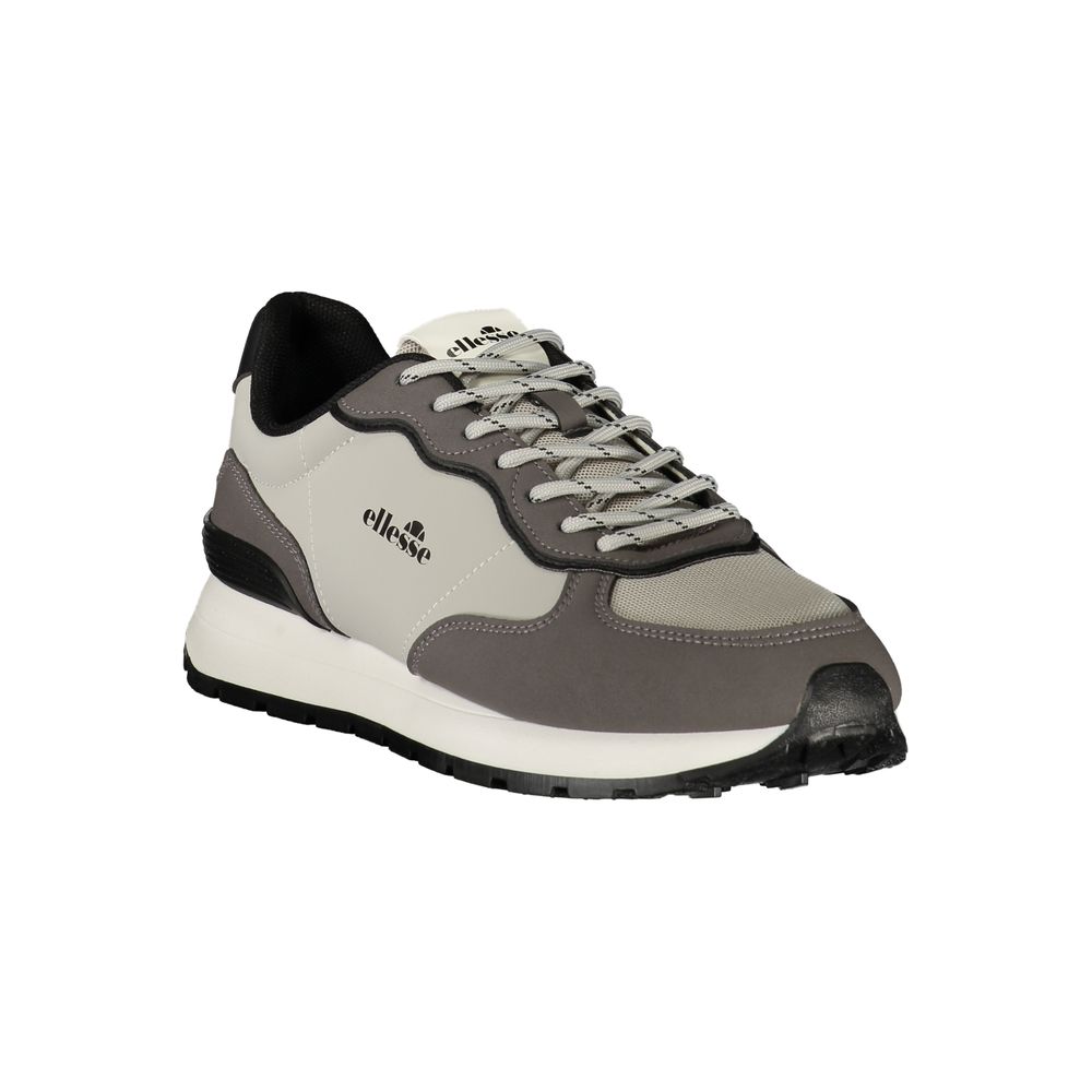 Gray Polyester Men's Sneaker