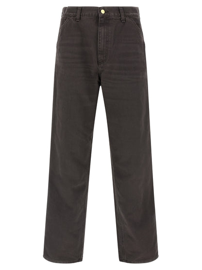 Brown Organic Cotton Casual Pants