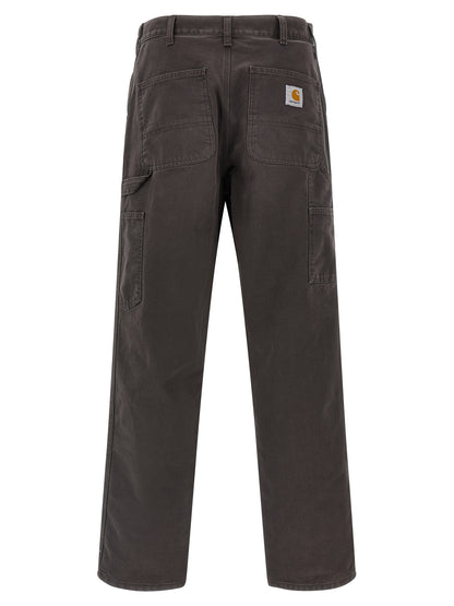Brown Organic Cotton Casual Pants