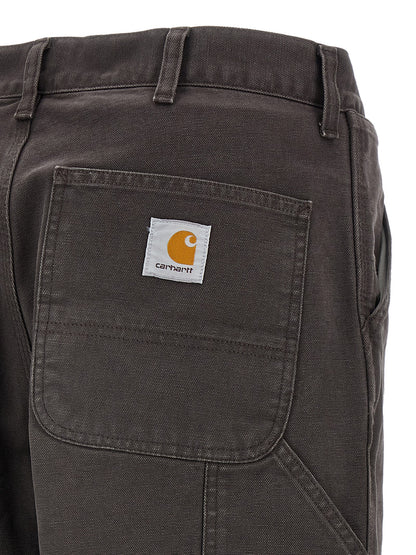 Brown Organic Cotton Casual Pants