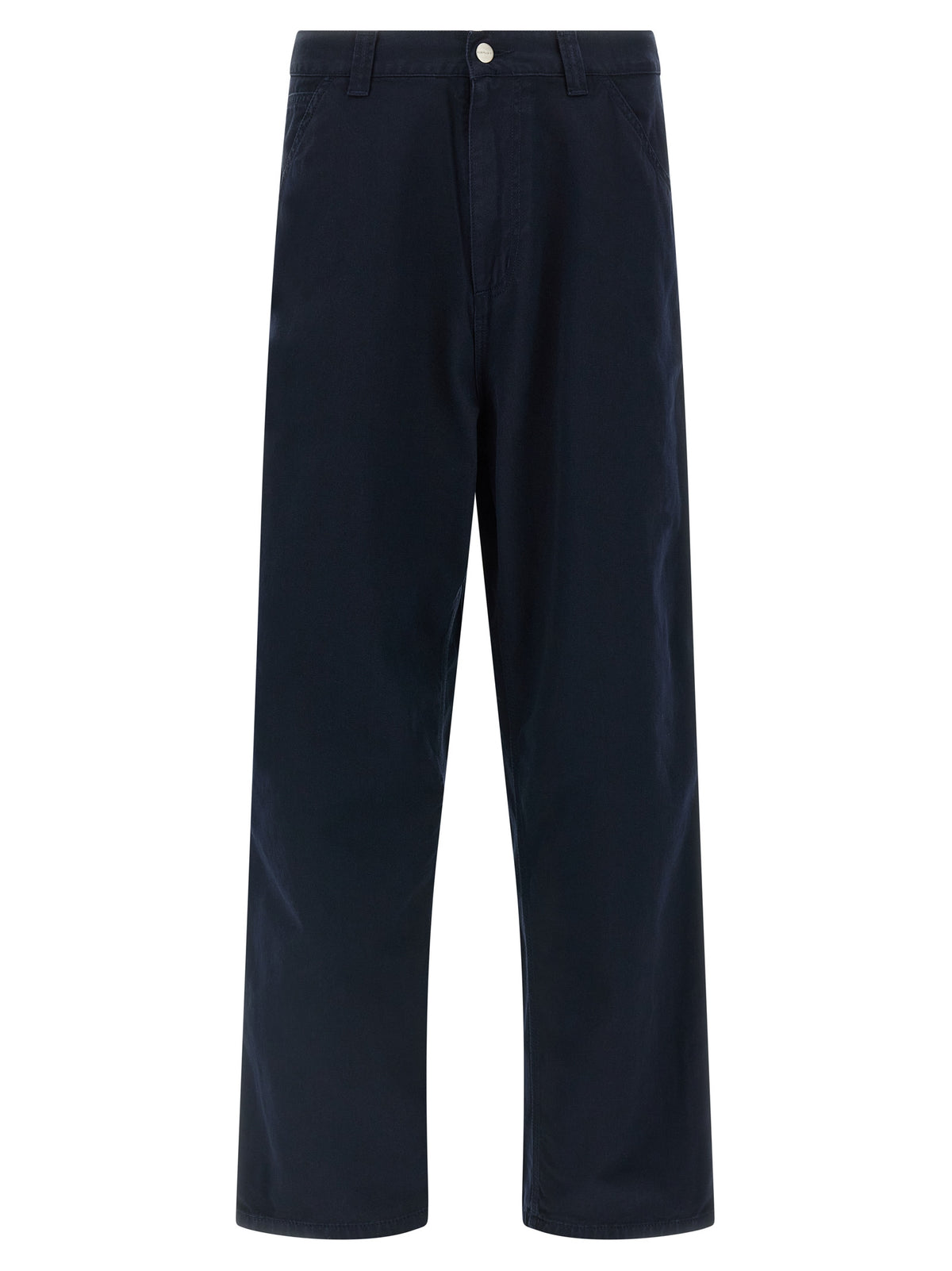 Blue Organic Cotton Casual Pants