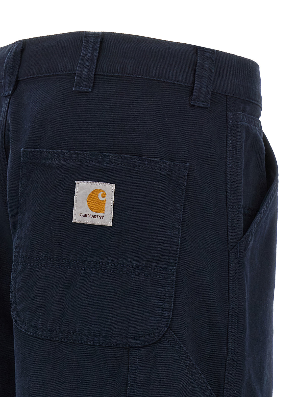 Blue Organic Cotton Casual Pants