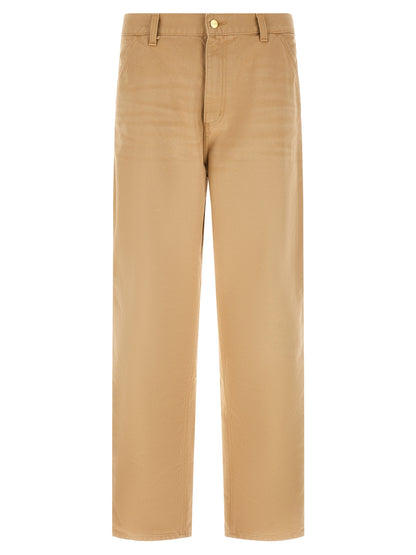 Brown Organic Cotton Casual Pants
