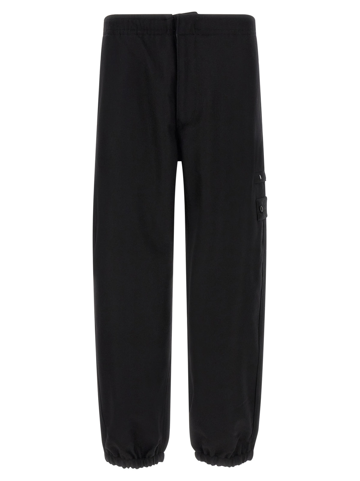 Black Virgin Wool Cargo Pants