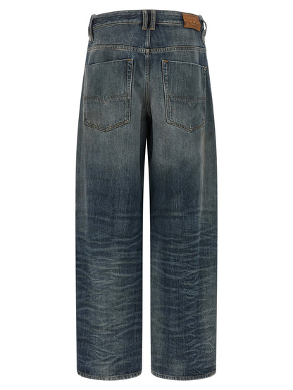 Blue Cotton Relaxed Fit Jeans