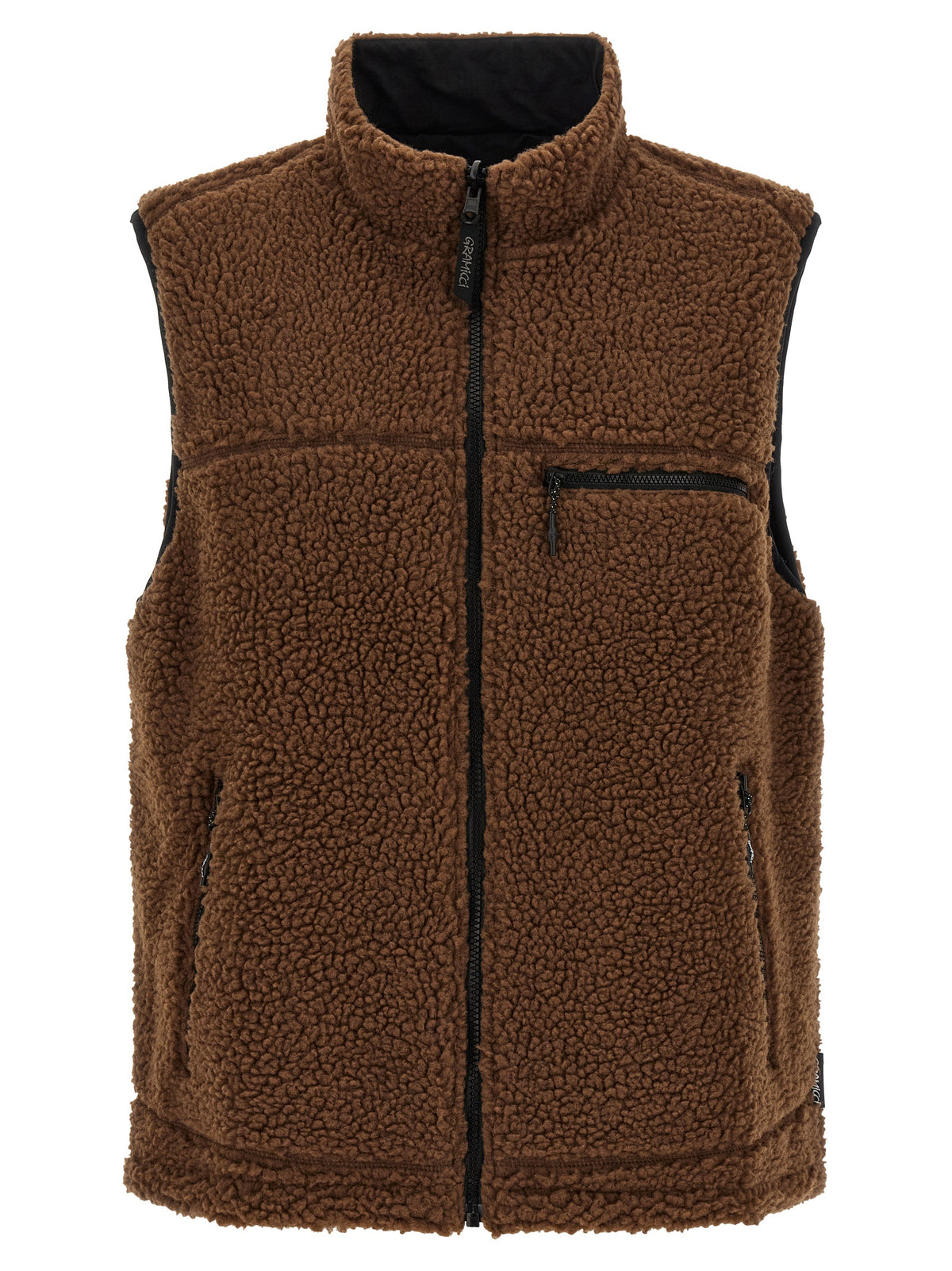 Multicolor Polyester Sleeveless Jacket
