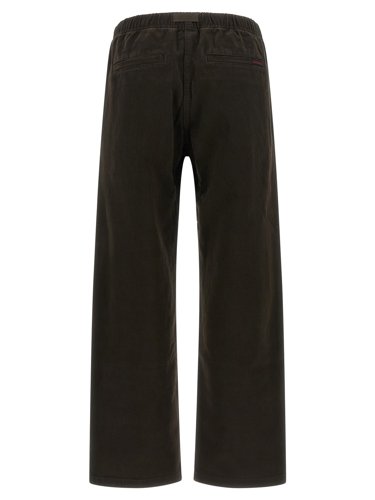 Brown Cotton Casual Pants