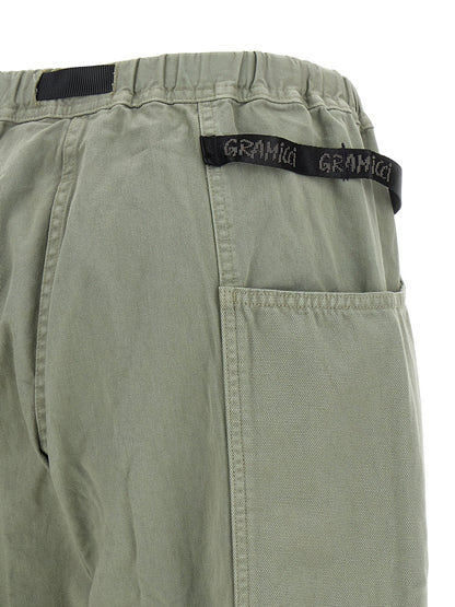 Bicolor Cotton Casual Pants