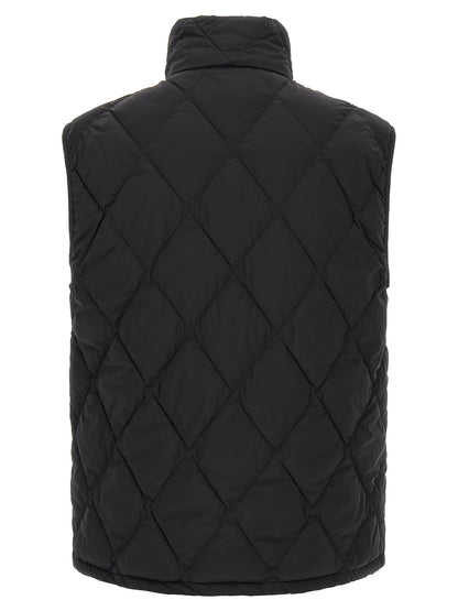 Black Polyamide Sleeveless Jacket