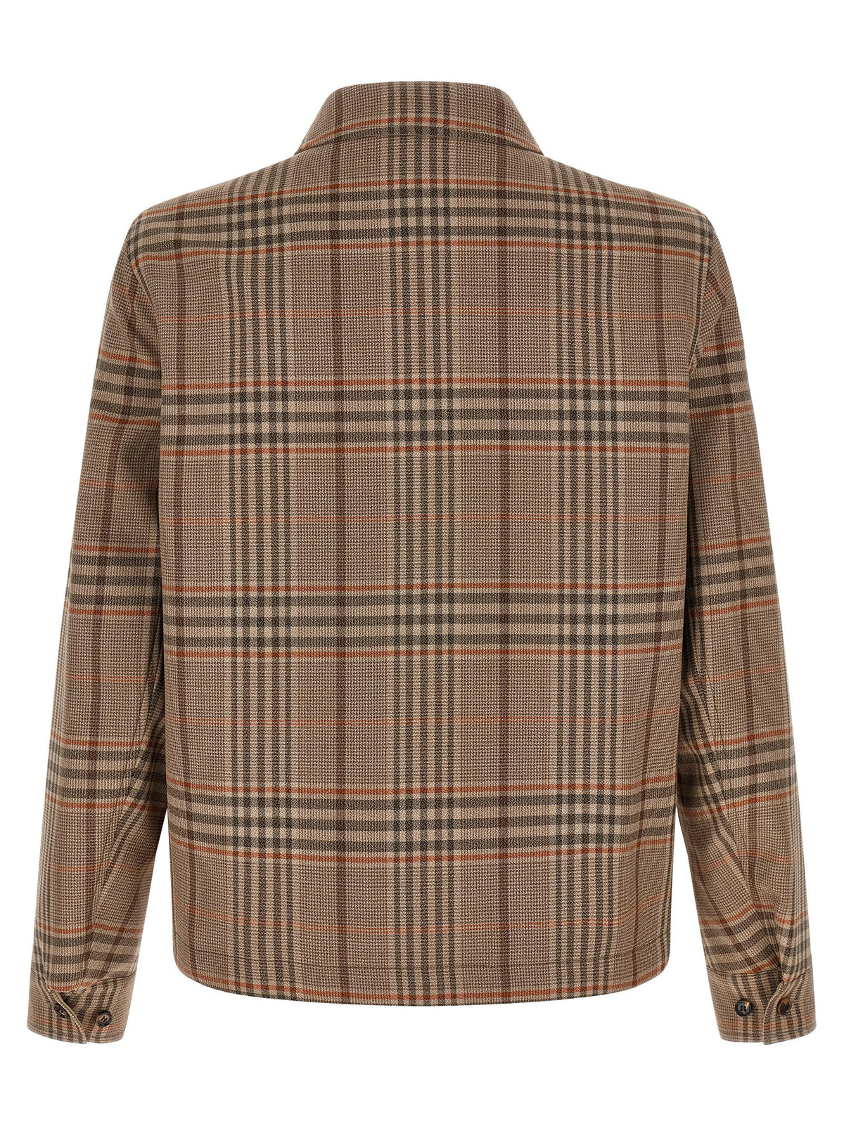 Beige Wool Full-Length Jacket