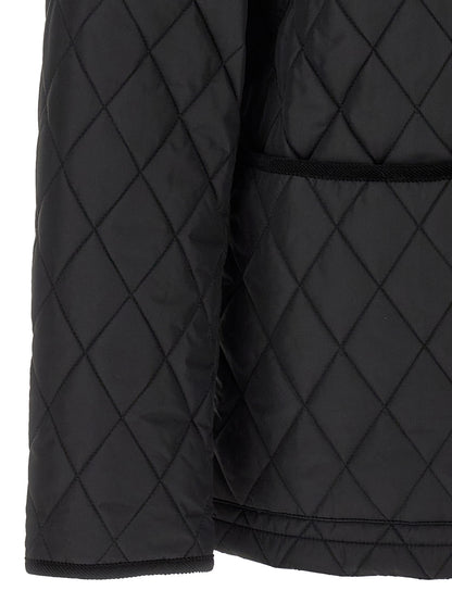 Black Polyamide Full-Length Jacket
