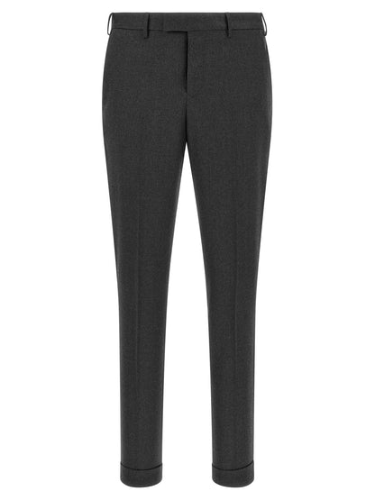 Gray Virgin Wool Dress Pants