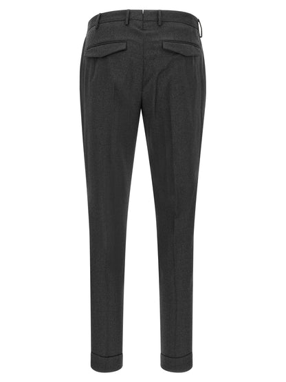 Gray Virgin Wool Dress Pants