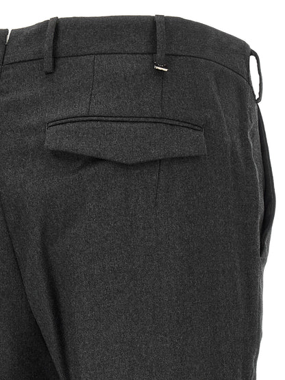 Gray Virgin Wool Dress Pants