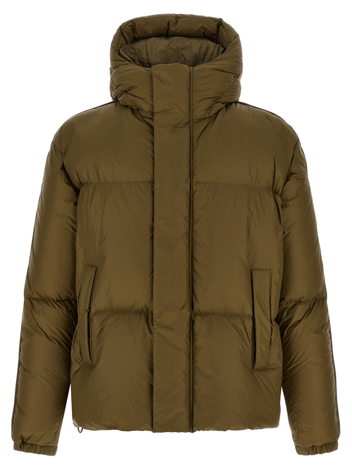 Bicolor Polyamide Full-Length Jacket