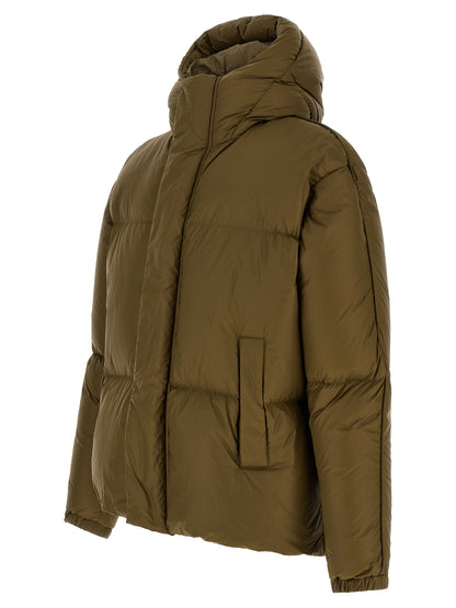 Bicolor Polyamide Full-Length Jacket