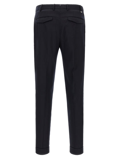 Blue Virgin Wool Dress Pants